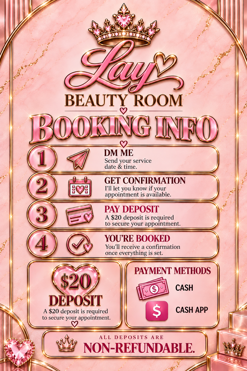Official LAY BEAUTY ROOM booking information